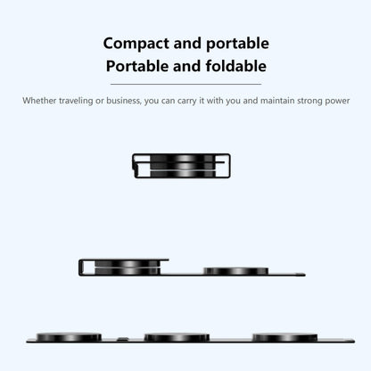 H34 15W 3 in 1 MagSafe Magnetic Folding Wireless Charger