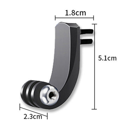 Sports Camera Accessories For GoPro HERO11 Black / HERO9 Black / DJI Osmo Action 3, Center Vertical Bend Arm