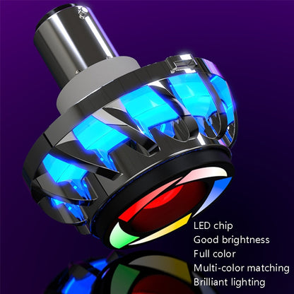 SMCP-7770 Angel Eye LED Motorcycle Light Electric Car Light Accessories Universal Taillights, Blue, Red