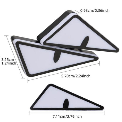 2pcs Motorcycle License Plate Screw Light Modifications Universal Decorative Car Lights, Triangle Light Blue, Triangle Light Red, Triangle Light Green, Semicircular Light Blue, Semicircular Light Red, Semicircular Light Green
